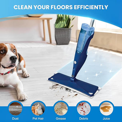 50 Pack Disposable Microfiber Cleaning Mop Pads for Bona Mop Series, Heavy Duty Disposable Sweeping Pad Replacement Refill