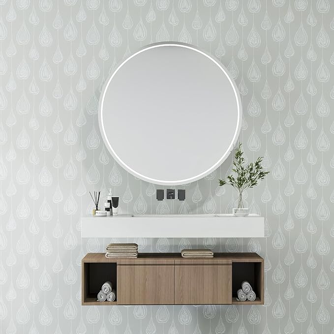 GloryTik Peel and Stick Wallpaper Boho Modern Wall Paper Peel and Stick Removable Contact Paper Self Adhesive Wallpapers for Bedroom and Bathroom Wallpaper Cabinet Shelf Liner Vinyl 17.3'' x 200''