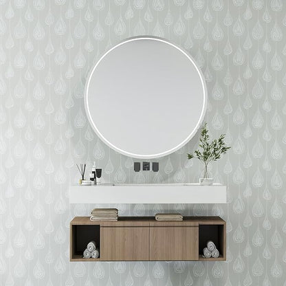 GloryTik Peel and Stick Wallpaper Boho Modern Wall Paper Peel and Stick Removable Contact Paper Self Adhesive Wallpapers for Bedroom and Bathroom Wallpaper Cabinet Shelf Liner Vinyl 17.3'' x 400''