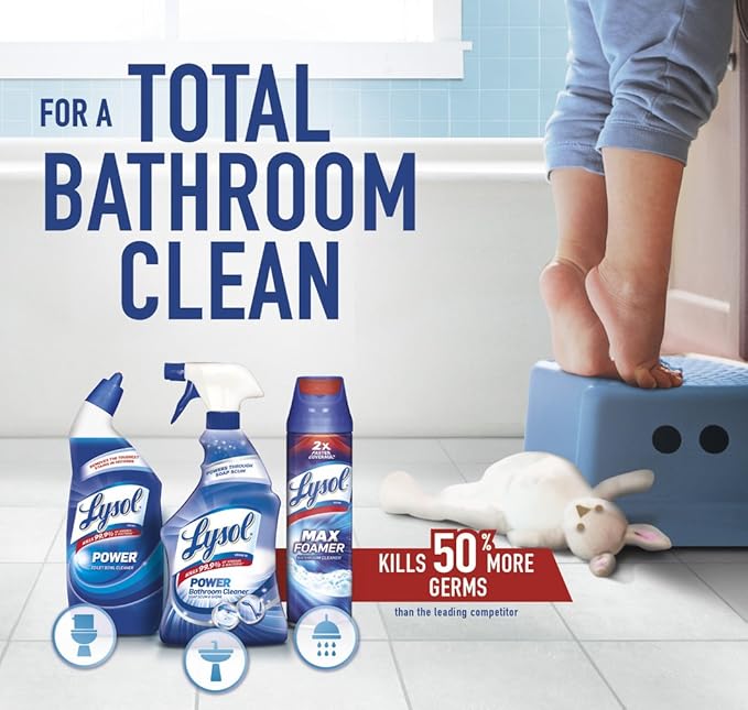 Lysol Power & Fresh Cling Toilet Bowl Cleaner Value Pack, Country Scent, 48 oz