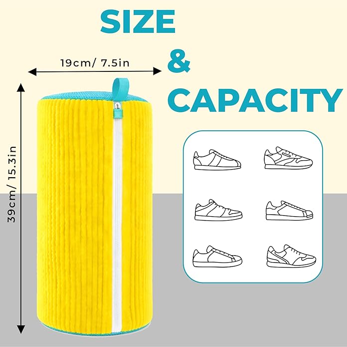 Shoe Washing Machine Bag – Sneaker Washing Machine Bag, Mesh Laundry Bags for Delicates