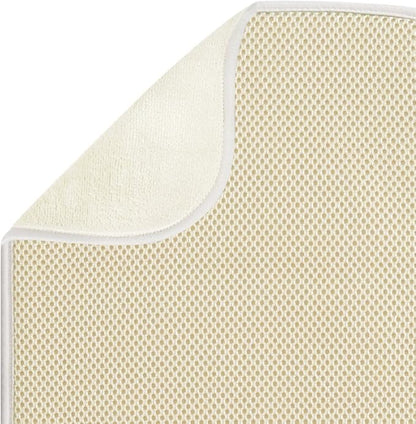 iDesign iDry Mini Absorbent Kitchen Countertop Dish Drying Mat - Wheat/Ivory