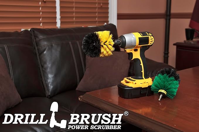 Kitchen Accessories - Pots and Pans Set - Spin Brush Kit - Grout Cleaner - Cleaning Supplies - Bathroom Accessories - Soap Scum, Hard Water Stains, Mineral Deposits, Calcium Build-up, Rust Stains