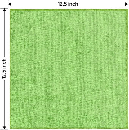 HOMEXCEL Microfiber Cleaning Cloth 150 Pack, 12.5 x 12.5 inch Microfiber Towels for Cars, Ultra Absorbent Car Washing Cloth, Lint Streak Free Cleaning Rags for Car, Kitchen, and Window, Multicolor