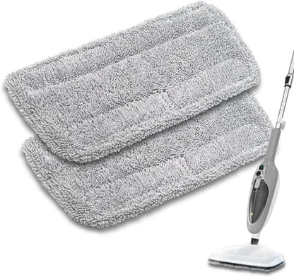 Steam Mop Pads Compatible with GorFanty Steam Mop GF-6610B/GF-6610, Replacement Mop Pads Compatible With Neugo NE033/NE033M & Mxnsewr Steam Mop, Washable & Reusable Steamer Pad -2 Pack