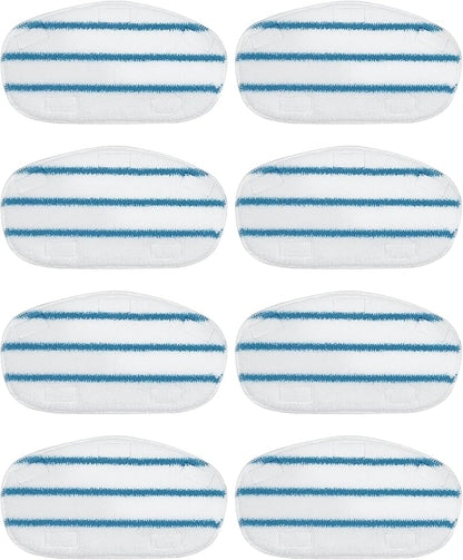 8 Pack Pur Steam Mop Pads Compatible with PurSteam ThermaPro 10-in-1 and 211 Steam Mop Cleaner Microfiber Pur Steam Mop Replacement Pad Washable Reusable Steam Mop Pads for Steamer Floor Cleaning