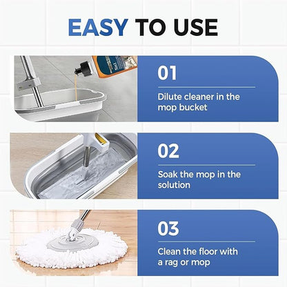 15.8 Oz/450 Ml 5 in 1 Floor Cleaner Shine, Fragrance Cleaning Care Solution 5 in 1, Cleaner & Polish Solution for Hardwood Floors, 2026 New Wood Floor Cleaner, for Home (1)