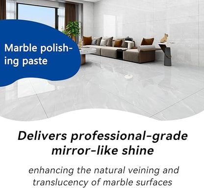 Marble Polishing Paste, Granite Cleaner Countertop, Marble Polish, No Machine Needed - Professional Polish Compound for Granite, Marble, Quartz & Stone | Restores & Enhances Shine (2.2LB)