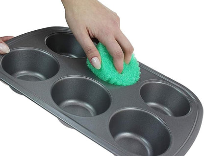 Scrub Daddy Colors Sponge Set, FlexTexture, 3ct Pack of 2 | Temperature Responsive | Deep Cleaning | Dishwasher Safe | Multi-use