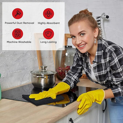 AIDEA Microfiber Cleaning Cloth 48 Pack, Microfiber Towels for Cars, Soft & Absorbent Cleaning Rags, Premium Lint Free Shop Towels for House, Kitchen, Car, 12inx16in