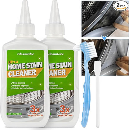 Home Remover Gel, 2 Pack Powerful Washing Machine Gasket Cleaner, Heavy Duty Cleaning Solution for Washing Machine, Refrigerator Strips, Bathroom Grout, Tiles, Sink, Shower - 10 Fl.Oz