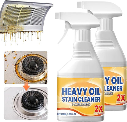 Kitchen Heavy Oil Cleaner, 2025 New All Purpose Kitchen Heavy Oil Cleaning Agent, Powerful Clean Kitchens Oils Stains Spray, Multipurpose Cleaner for Countertops, Ovens (2)