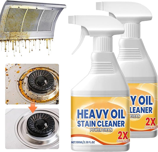 Kitchen Heavy Oil Cleaner, 2025 New All Purpose Kitchen Heavy Oil Cleaning Agent, Powerful Clean Kitchens Oils Stains Spray, Multipurpose Cleaner for Countertops, Ovens (2)