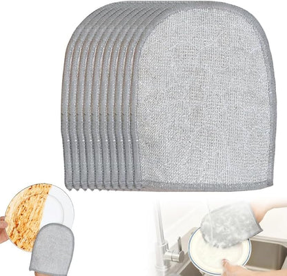 Steel Wire Dishwashing Gloves, Oil-Resistant & Heat-Resistant Reusable Dish Gloves for Kitchen Cleaning