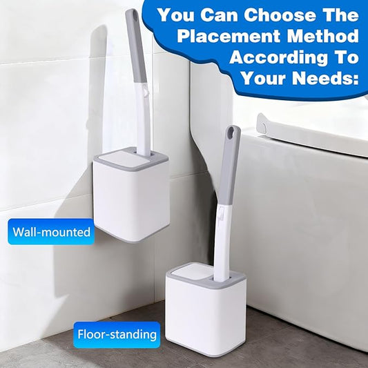 Disposable Toilet Brush, Toilet Bowl Cleaning System,Powerful Cleaning, Disposable Toilet Cleaner,with 24 Toilet Wand Refills, for Toilet Bowl Cleaners,Bathroom Cleaning
