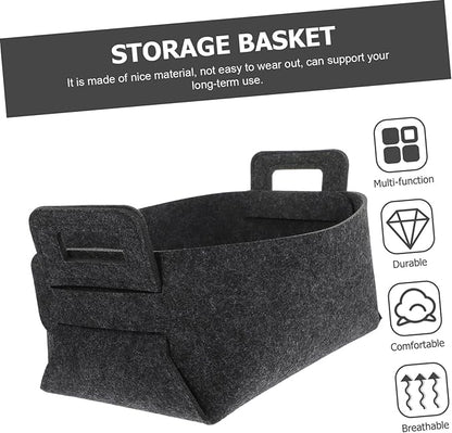 VICASKY Foldable Laundry Basket for Bathroom and Nursery Capacity Clothes Hamper and Organizer Portable Storage Bin with Strong Load Bearing for Home Bedroom Dorm and Grey