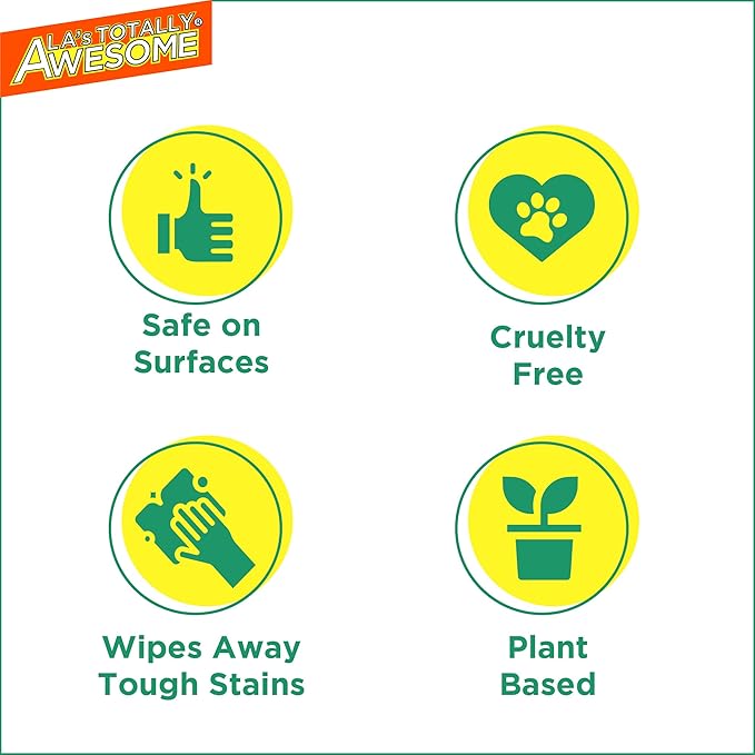 La's Totally Awesome Daily Shower Cleaner Spray, For Showers, Tubs and more, Plant-Derived Formula, 32 Fl Oz (Pack of 3)