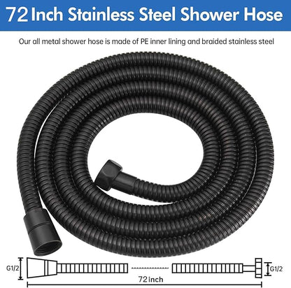 RUMOSE 70 inches Shower Hose Extra Long Stainless Steel Shower Tube Attachment Flexible Handheld Shower Sprayer Hose, Oil Rubbed Bronze