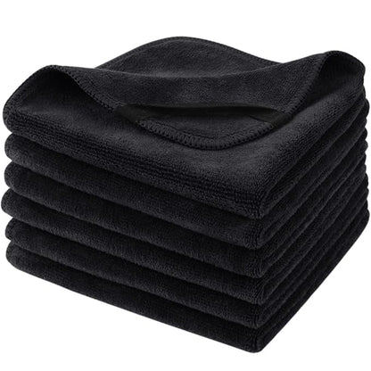 SINLAND Microfiber Facial Cloths Fast Drying Washcloth 12inch x 12inch Absorbent Face Wash Cloth Soft Makeup Remover Cloths