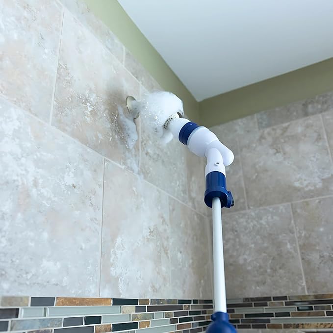 Diamond Shine Power Scrubber - Electric Spin Scrubber - Rotary Powered Scrubbing Brush - Grout, Tile, Floors, Bathtubs, Showers, Sinks, Toilets - 3 Brush Heads