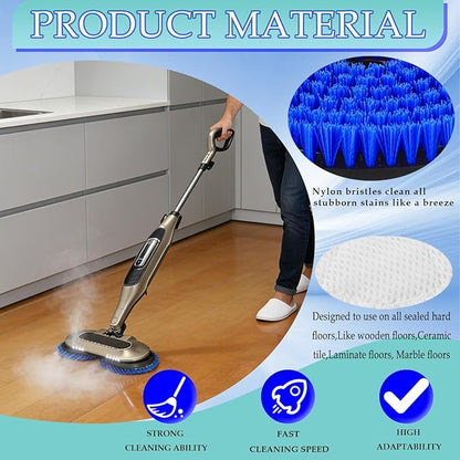 S8201 Steam Mop Pads Replacement Brush for Shark Steam Mop Replacement Pads for Shark S8002BRN S8001 S7001 S7201 S7000AMZ S7000 S7005 S7020 (Bule)