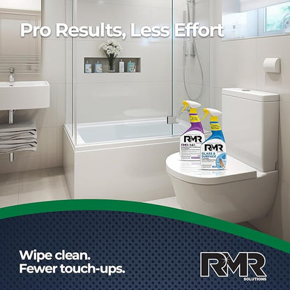 RMR Defend & Detail Duo – RMR-141 EPA Registered Mold & Mildew Spray + Glass & Surface Cleaner/Repellent, 2-Step Clean & Protect System for Glass, Tile, Bathrooms, Surfaces, 2–32 Oz Bottles