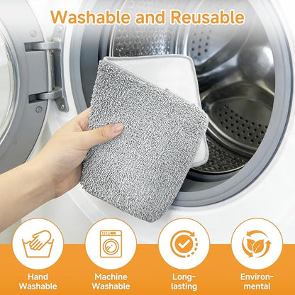 2 Pack Steam Mop Pads Replacement Compatible with Wotaste Steam Mop XR01, Washable & Reusable, Steam Mop Replace Pads for Floor Cleaning