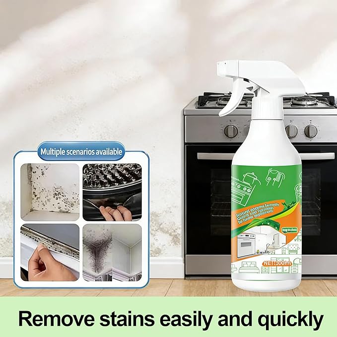 2026 New Electrolyzed Ion Kitchen Cleaner,Kitchen Appliance Cleaner,Oven Cleaner Heavy Duty For Kitchen Appliances, Household, Oven, Range Hood,Stove, Range Hood (2pcs)