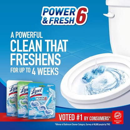 Lysol Power Toilet Bowl Cleaner, Bleach, 24oz, Pack of 12