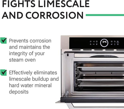 IMPRESA Steam Oven Descaling Solution - 8 Fl Oz Steam Oven Cleaner & Descaler - Compatible with Wolf, Miele, Thermador, Gaggenau, Bosch & Smeg
