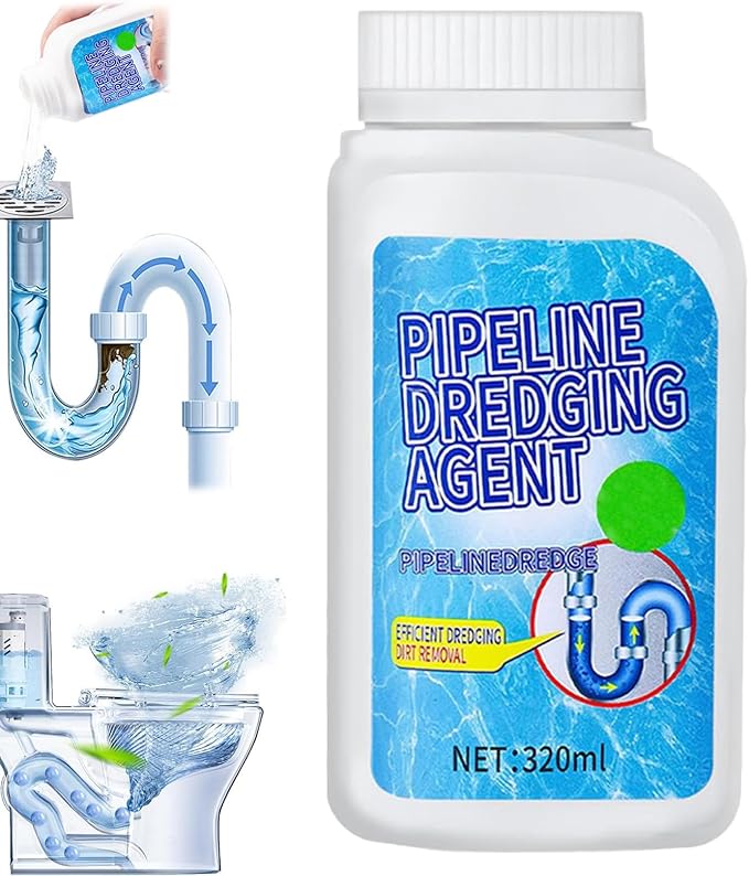 Powerful Pipe Dredging Agent, Pipeline Dredging Agent, Sink and Drain Cleaner for Kitchen and Toilet Pipelines, Pipe Drain Clog Remover (1PC)