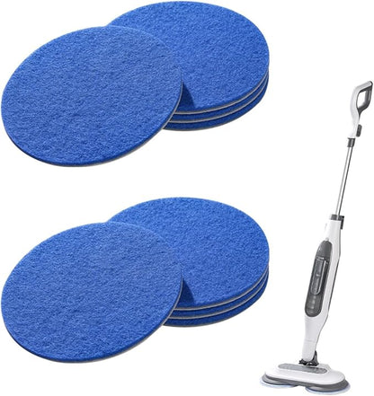 Upgrade S7000 Replacement Steam Mop Pads Kit for Shrak,S8201 S8001 S7001 S7201 S7000AMZ S7005 S7020 S7001C，All-in-One Hard Floor Steam Mop (6, Blue)