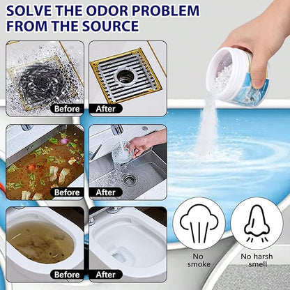 Pipeline Dredging Agent-Sink Drain Hair Clog Remover Cleaner,Toilet Unclogger Heavy Duty,Bathroom Shower Pipeline Dredging Agent,Unclog Clogged Drain(260g)