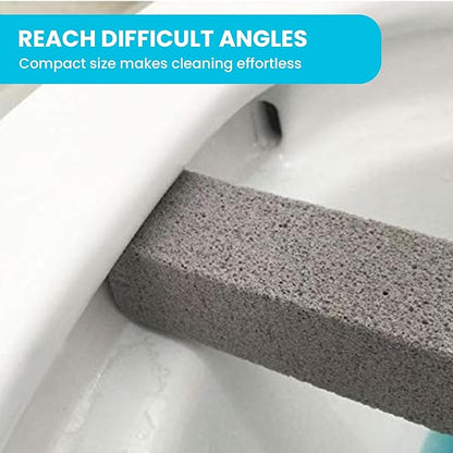 Simple Life Pumice Stone Toilet Bowl Cleaner | Long Handle & Eco-friendly Screw-on Pumice Stones | Scouring Stick for Toilet Cleaning, Stain Removal on Toilets, Grills, Tiles, Grout & Pools | 3 Pack