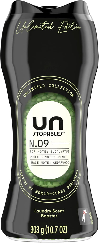 Downy Unstopables Unlimited Collection In-Wash Laundry Scent Booster Beads, No. 09, Fine Fragrance, Long-Lasting Fresh Scent Beads, 10.7 oz