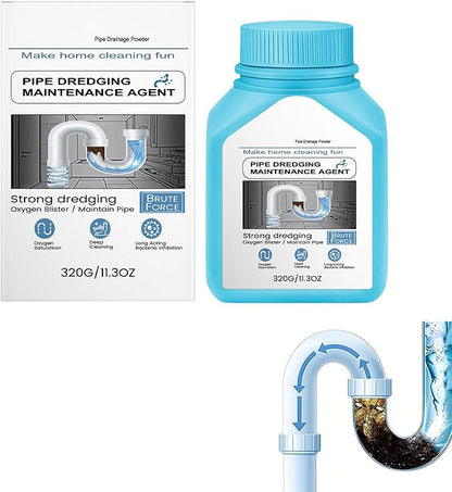 Drain Clog Remover Powerful Unclogging Sink Hair Cleaner, Sink Drain Cleaner for Kitchen Bathroom, Unclogging Solution for Pipes, Toilets & Showers Fast Acting Drains Unclogger (1PCS)