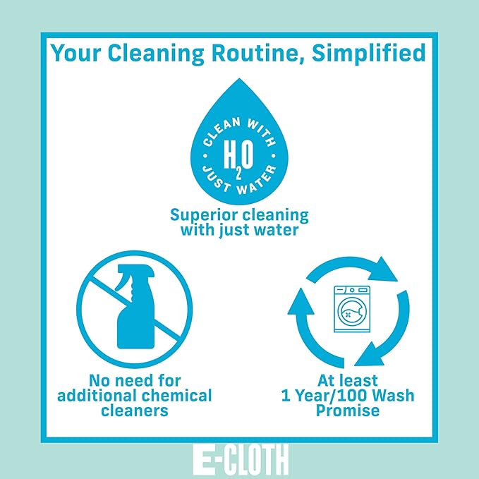 E-Cloth Washing Up Pad, Premium Microfiber Non-Scratch Kitchen Dish Scrubber Sponge, Ideal for Dish, Sink and Countertop Cleaning, 100 Wash Guarantee, Yellow, 1 Pack