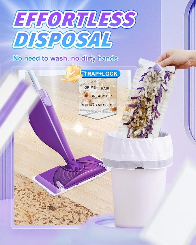 Mop Pads Refills Compatible with Swiffer WetJet Spray Mops Disposable Mopping Pads for All Purpose Surface Floor Replacement Pad Refill 20 Pack