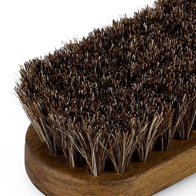 Maxshine Small Universal Horse Hair Brush – 100% Natural Bristles for Leather, Upholstery & Alcantara – Ideal for Car Seats, Carpets, Sofas & More – Premium Detailing Brush