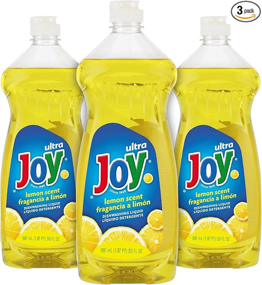 Peaceful Squirrel Packaged - JOY Ultra Dish Soap Liquid Lemon Fresh Scent - 30 Fl. Oz - (Pack of 3), Yellow