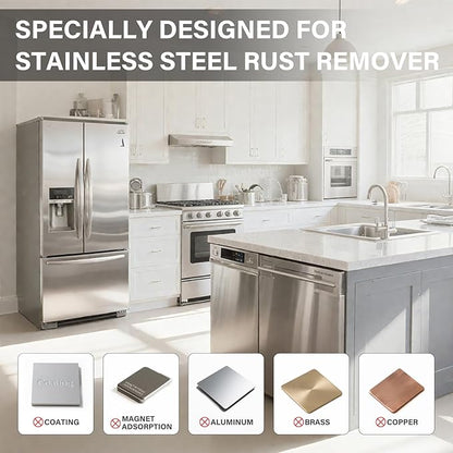 Stainless Steel Rust Remover for Cleaning Commercial Equipment, Appliances, Grills, Sinks, and Tools – 6.67 oz / 200ML