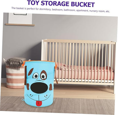 MAGICLULU 1pc Foldable Storage Basket for Pets Sky- Portable Organizer for Toys Laundry and Sundries Handles for Bedroom Nursery and Bathroom