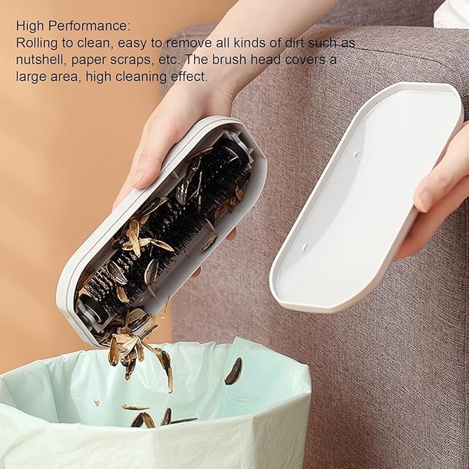 Portable Table Crumb Sweeper, Reusable Debris Brush, Carpet and Tablecloth Cleaning Tool - Pack of 2