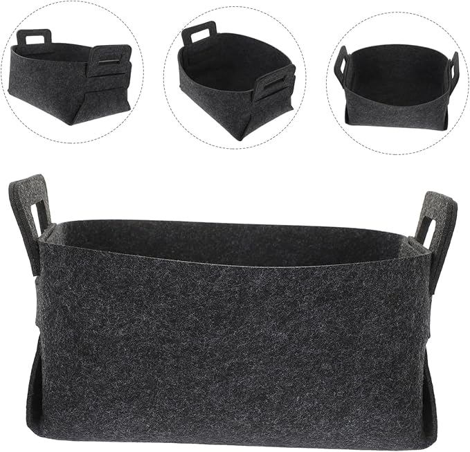 Collapsible Laundry Basket with Handles Storage for Dirty Clothes More Capacity Organizer for Home Dorm Grey