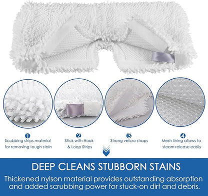 6 Pack Pocket Steam Mop Pad Cleaning Pads for Shark Steam Pocket Mop S3500 Series S3501 S3601 S2902 S3901 S3550 S3601d S3801 S3801co Se450 S2901
