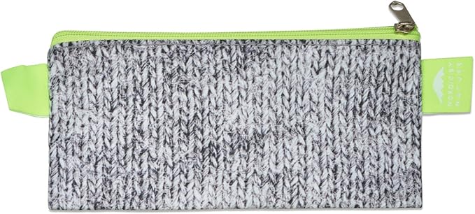 Nordic By Nature 4 Pack - Reusable Sandwich Bags Dishwasher Safe BPA Free - Durable Washable Quick Dry Cloth Baggies -Reusable Snack Bags School Lunches - Easy Open Zipper (Grey/Neon Green)
