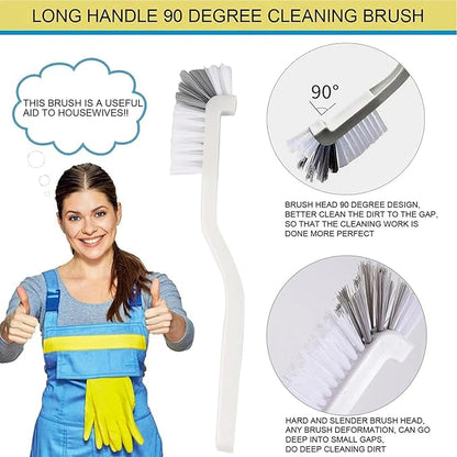 16 Pieces Crevice Cleaning Brush, Corner Brush, Screen Cleaner Brush, Cleaning Tools for Housekeeping, Garbage Disposal Cleaner Brush, Window Track Cleaning Tools, Kitchen (16 Pcs Cleaning Tool)