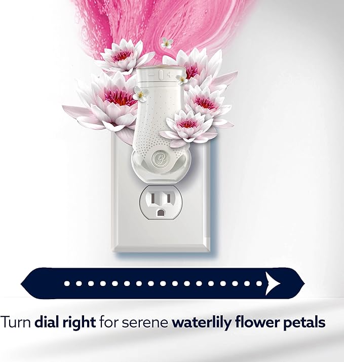 Glade PlugIns Refills with CustomScent Technology, Eucalyptus & Waterlily, 1 Warmer + 2 Refills