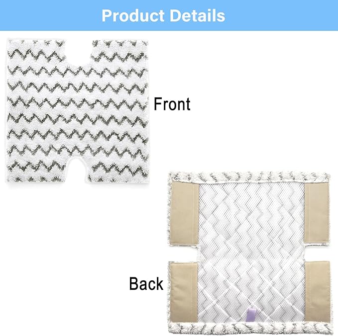 S3973D Steam Mop Replacement Pads for Shark Lift-Away Pro & Genius Steam Pocket Mop S3973 S3973D S5003D S3973WM S5001 S5002Q S5003A S5004 S5004W S6001W S6001WM S6002 S6002C,Part # P184WQ, 8 Pack
