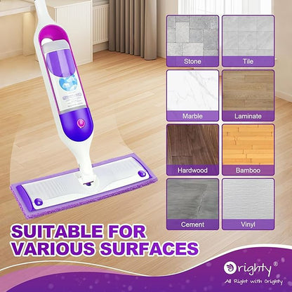 Orighty Reusable Mop Pads for Swiffer PowerMop, 10 Pack Power Mop Pads Refills for 13 ''-15 '' Spray Mop, Microfiber Mop Pads Refills for Multi-Surface Floor, Machine Washable